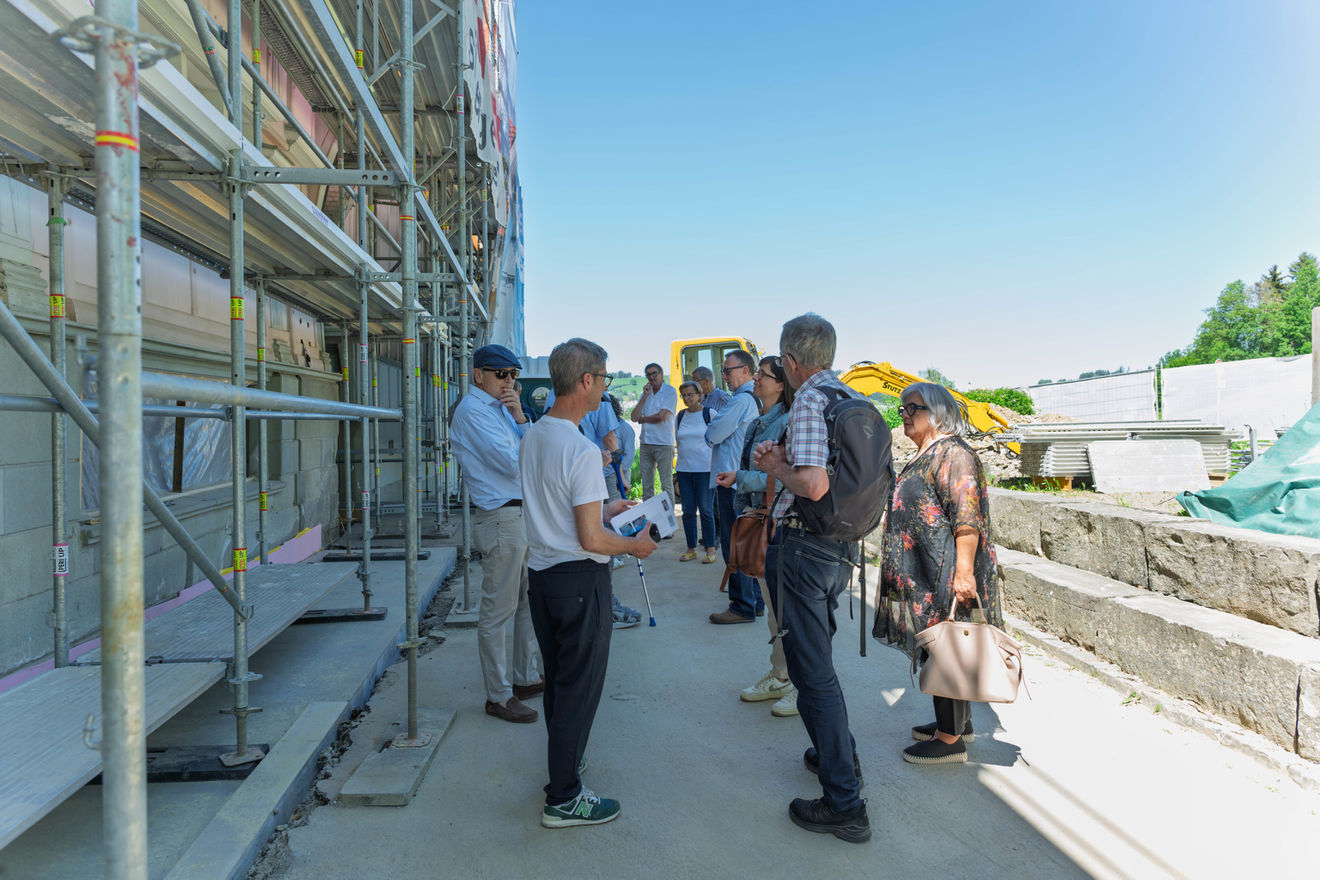 Besuch auf der Baustelle
