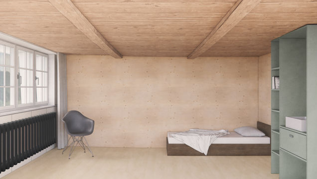 Bewohnerzimmer im Rosenhaus